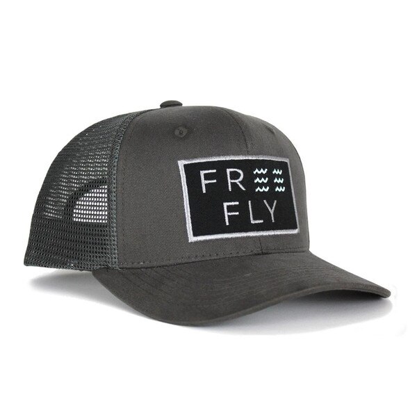 Free Fly Apparel Wave Snapback Hat in Charcoal